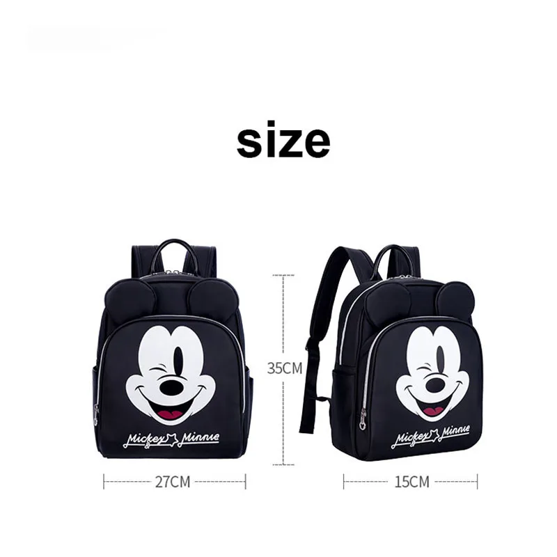 

Disney Diaper Bag Large Capacity Diaper Backpack Waterproof Baby Care Mommy Traveling Backpack Cartoon Mickey Baby Nursing Bags
