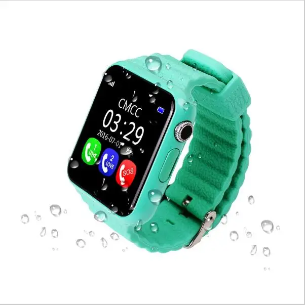Original V7K GPS Bluetooth Smart Watch for Kids Boy Girl Apple Android Phone Support SIM /TF Dial Call and Push Message | Электроника