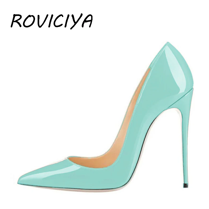 

Classical Thin High Heels Women Dress Shoes 8/10/12 cm Heels Stilettos Women Pumps Party Shoes Summer Color QP003 ROVICIYA