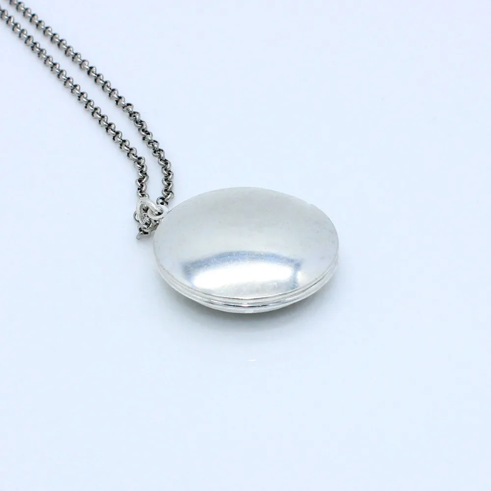 Antique Silver Moola Mantra 3D Pendant Hollow Flower Locket Essential Oil Diffuser Aromatherapy Jewelry Chain Necklace With 7Pad | Украшения