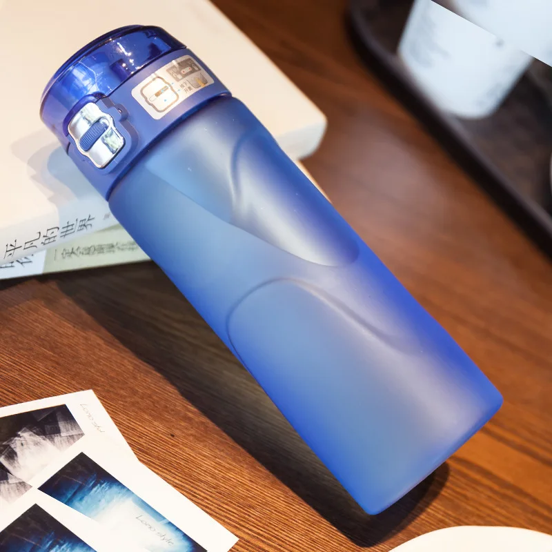 Fashion Simple water bottle Travel hiking office camping Leakproof portable kettle Sport student plastic kettle kid water bottle