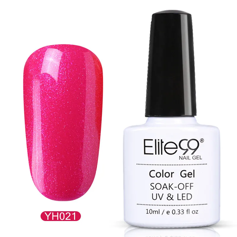 Гель лак для ногтей Elite99 10 мл серия Magenta Color отмачиваемый долговечный УФ гель