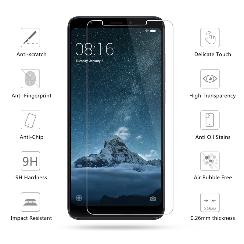100 шт. можно смешать много премиум защитного закаленного стекла для Xiaomi Redmi 5 3S 5A 4X