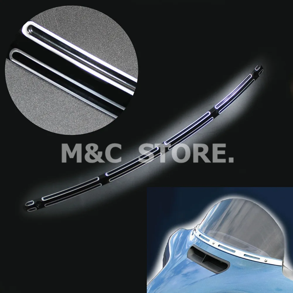 Аксессуары для мотоциклов с черной отделкой ветрового стекла летучая мышь Harley