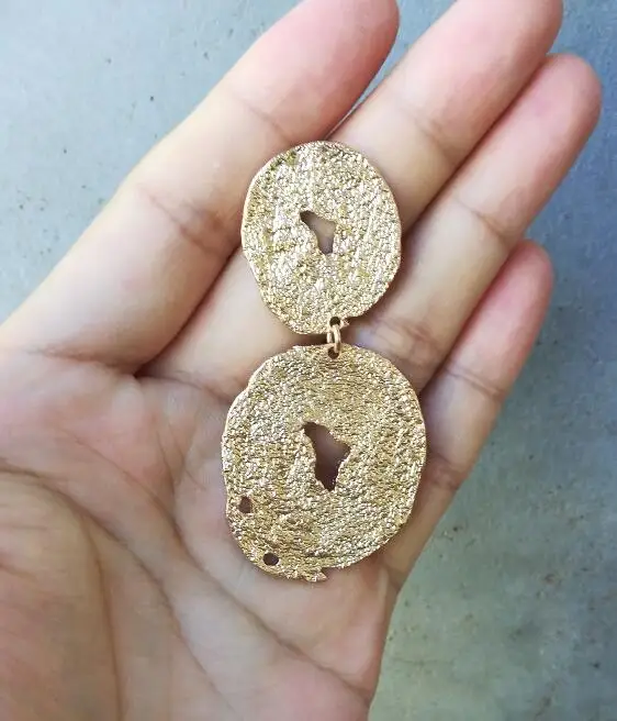 Timeless Wonder Geo Disc Statement Drop Earrings for Women Party Punk Top Rock Neat Rarest Stunning Ins Prom Drama Queen 2562 | Украшения и