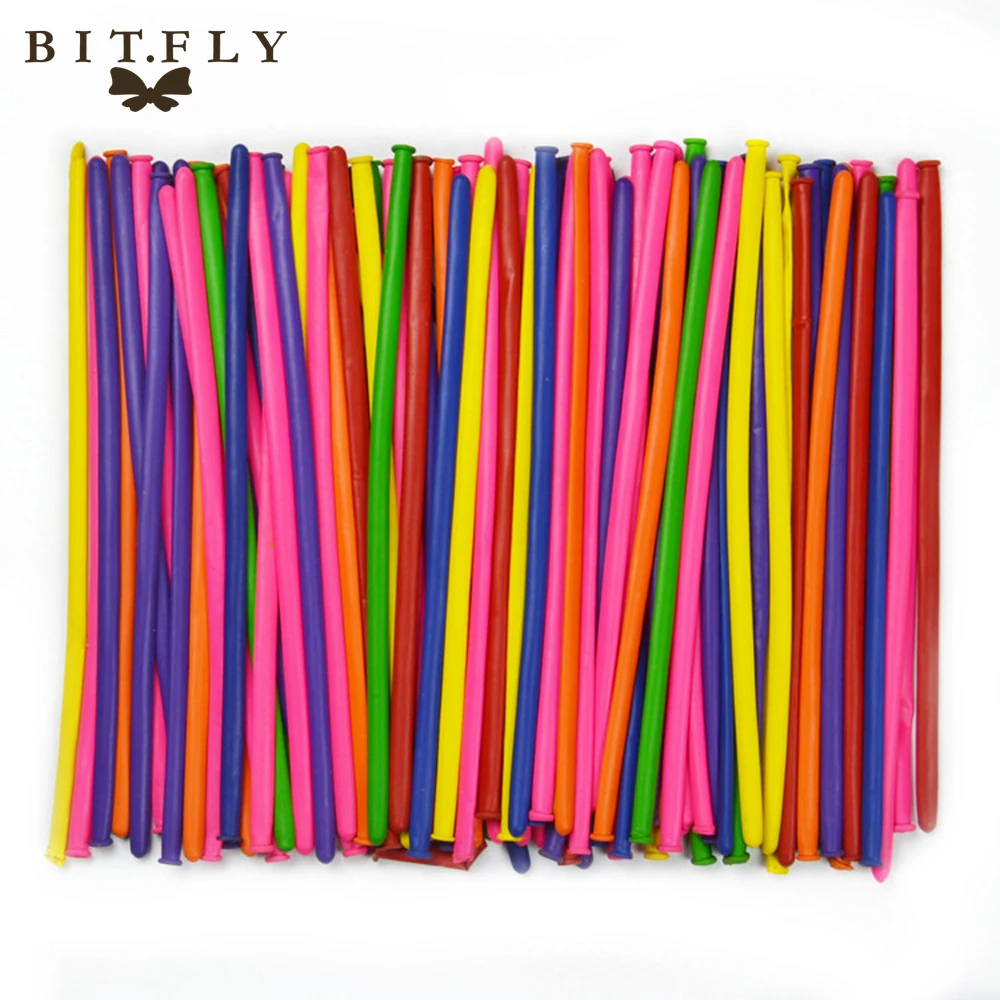 100 шт./лот латексные воздушные шары Длинные Воздушные в виде животных для