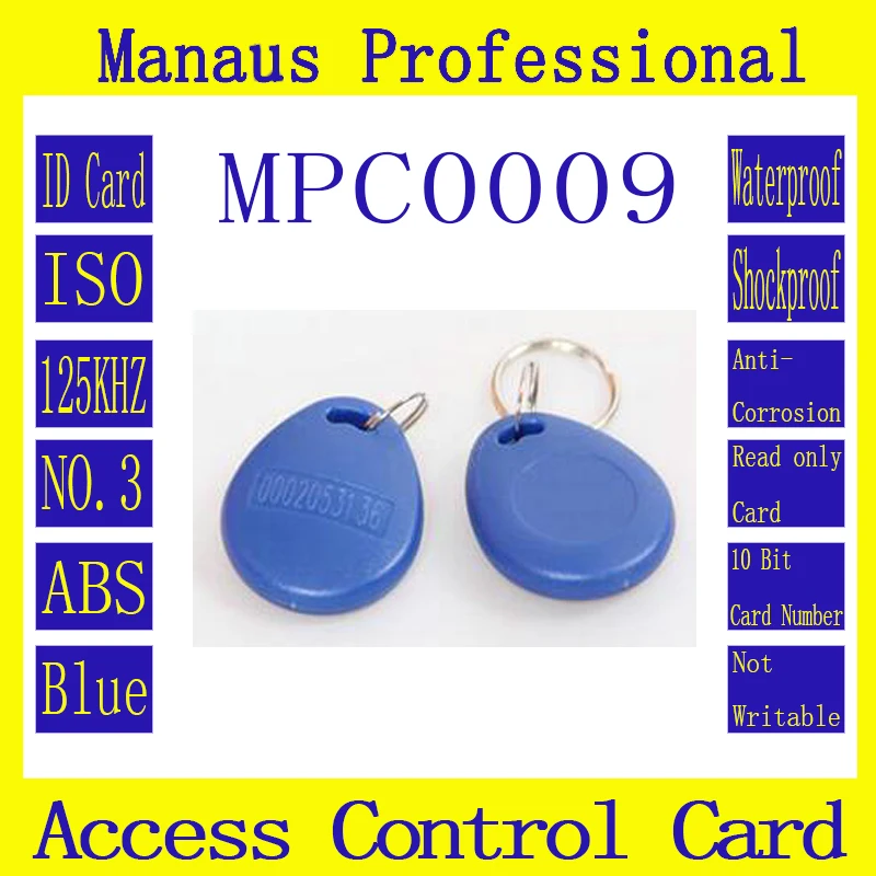 

Hot selling 30Pcs RFID 125khz Chip Read Only Tag Proximity Blue Smart Access Contol Keychain Card ID Keyfob Token Wholesale C9-2