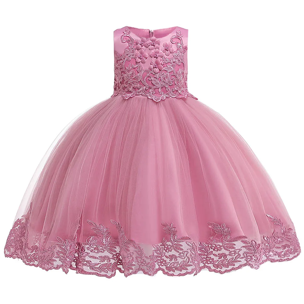 Кружевное платье принцессы с длинными рукавами и вышивкой; vestidos; свадебное платье для девочек; торжественное бальное платье для подростков; платье для первого причастия; Vestidos