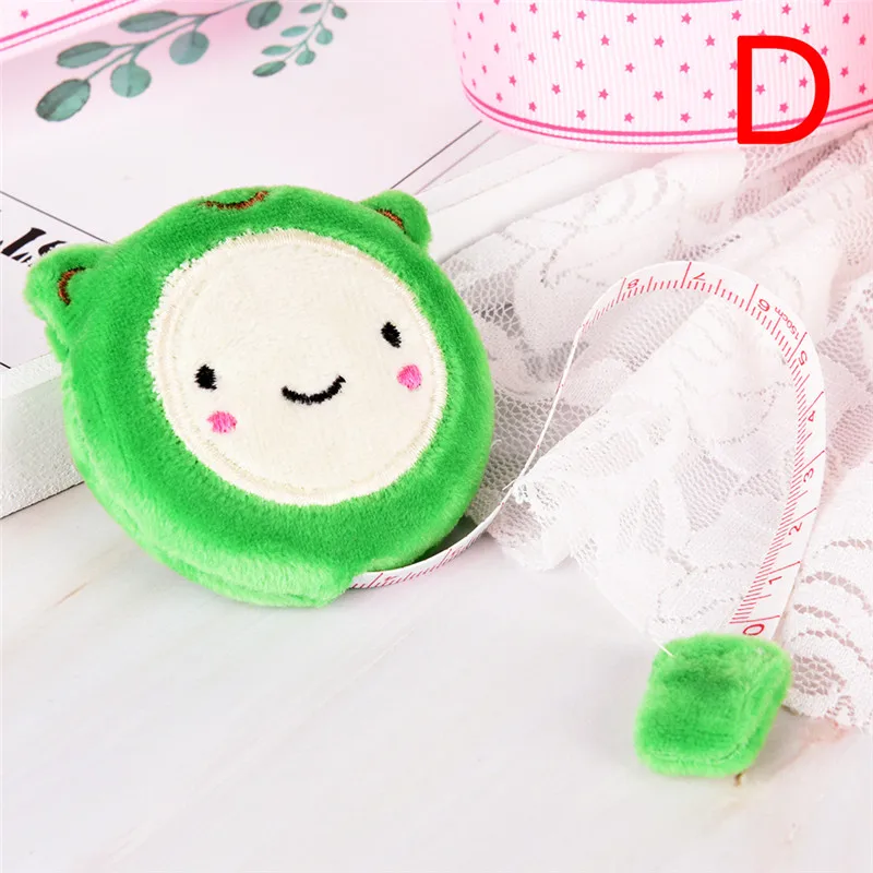 Лента с рисунками, измерительный брелок, Kawaii, животное, кошка, собака, медведь, брелок, держатель, лента, сумка, подвеска, измерительная линейка, телескопическая лента