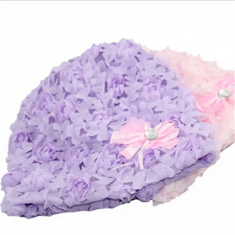 wholesale 2pcs Girls Hats summer Baby Beanie Warm Christmas photography flower Gifts newborn props Kids handmade cap children | Детская