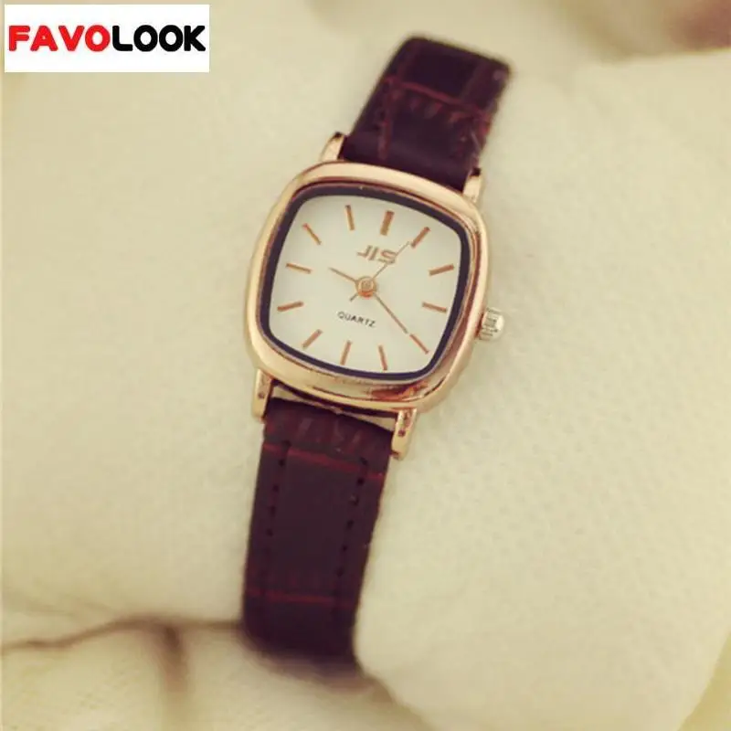 Top Quality Fashion Ladies simple style Watch Vintage PU Leather Quartz Watches Women Dress Wrist watch relogio feminino Clock | Наручные