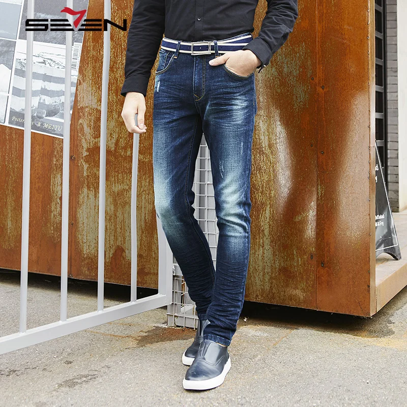 Seven7 брендовые новые модные мужские узкие джинсы деним комбинезоны зимние Homme