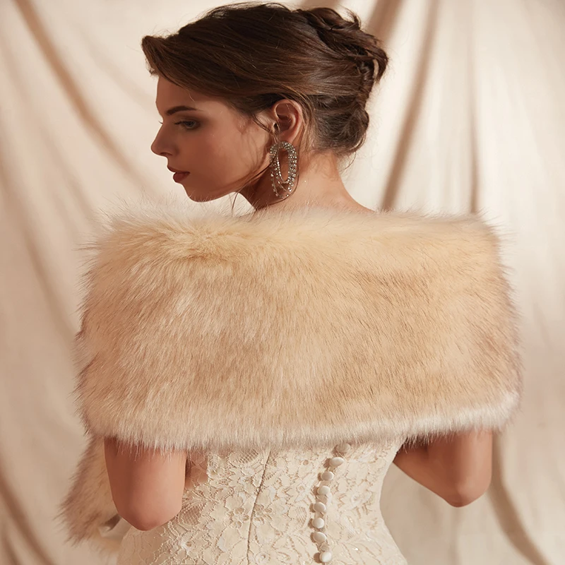 Forevergracedress 2019 элегантная мягкая осенне-зимняя Свадебная накидка из