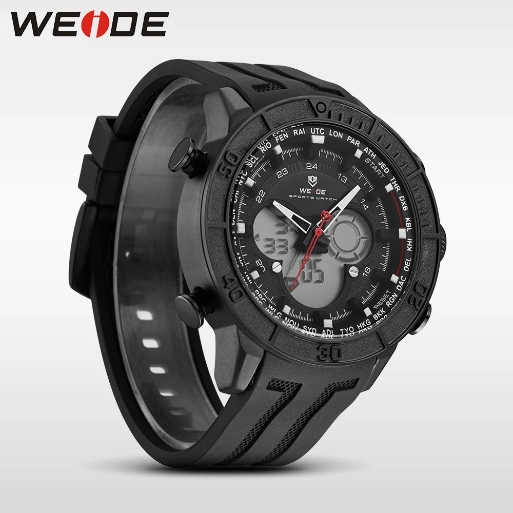 WEIDE 6308 Подлинная Роскошная relogio esportivo аналоговые спортивные часы цифровые