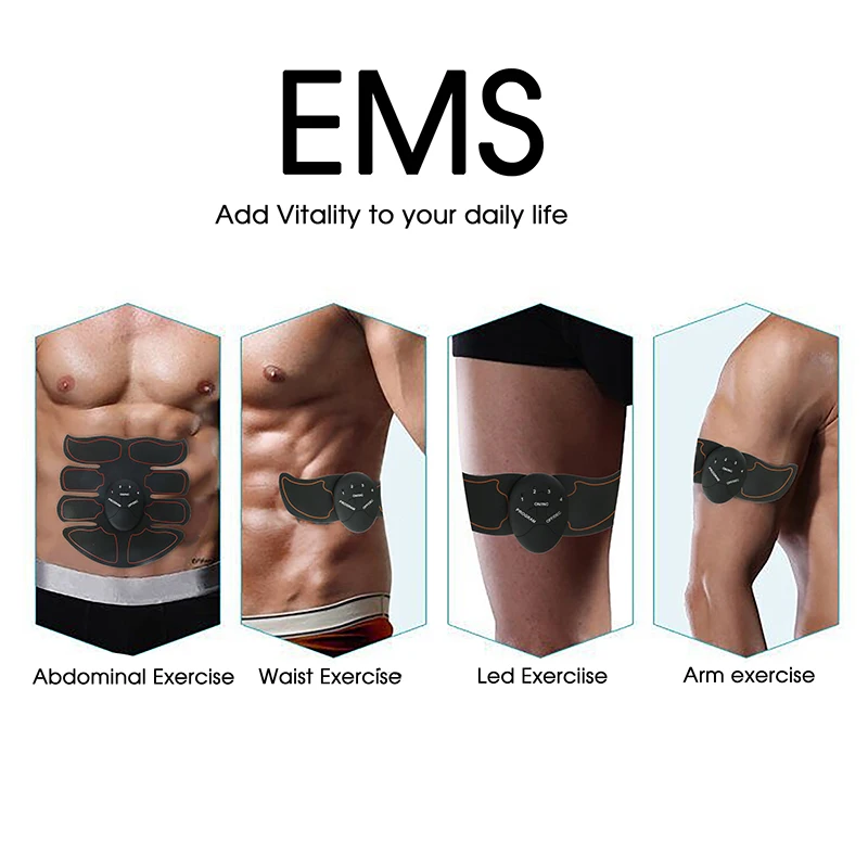 EMS мышечный умный Стимулятор беспроводной электрический пульс лечение ABS фитнес похудение красота брюшной мышцы тренажер