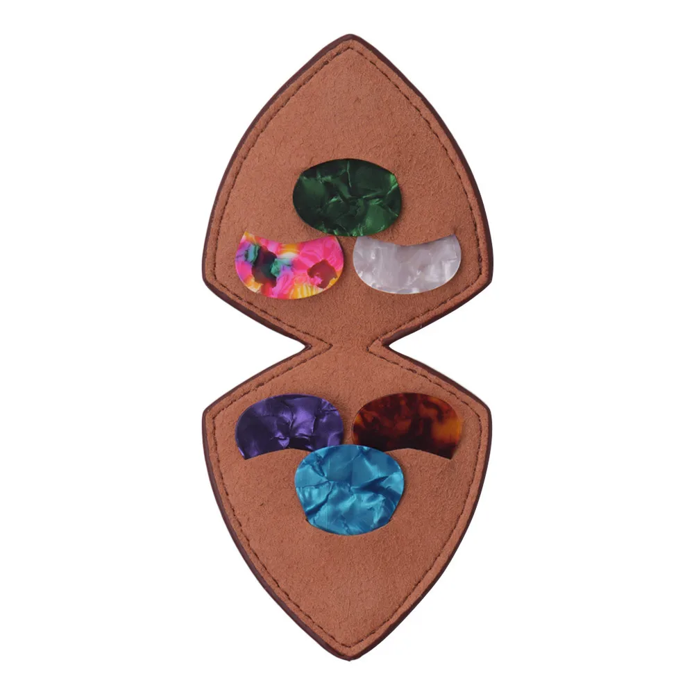 6 шт многоцветные целлюлоидные гитарные палочки + Защитная сумка для гитарных