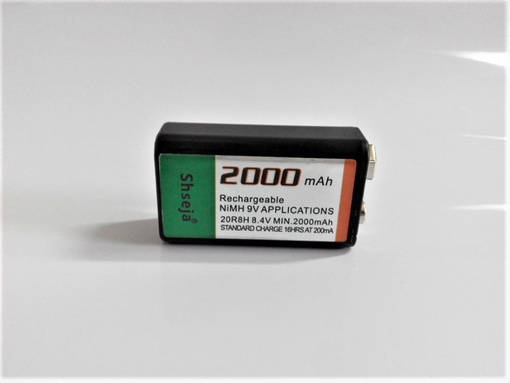 10 шт./лот SHSEJA 2000mAh 9V аккумуляторная батарея NiMH для металлоискателя Инструменты