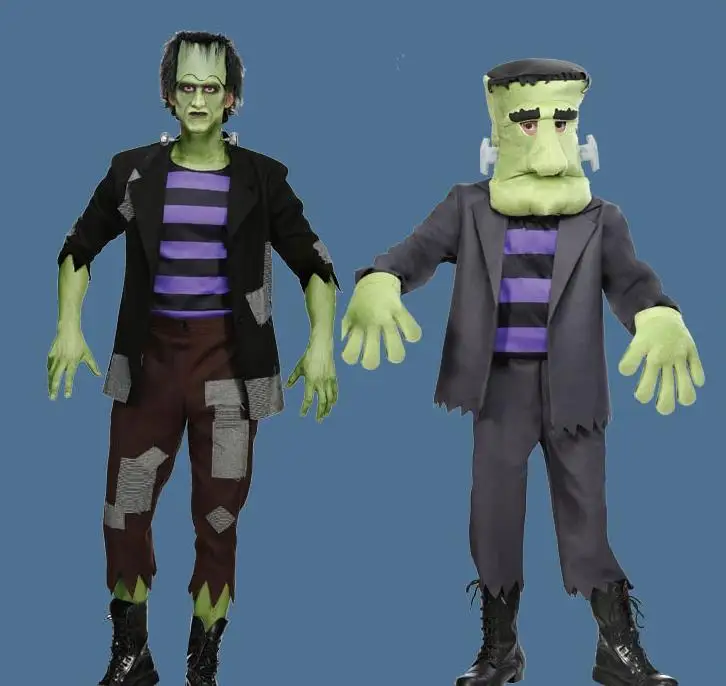 IREK/Лидер продаж костюм на Хэллоуин вечерние костюмы для взрослых детей COS Frankenstein
