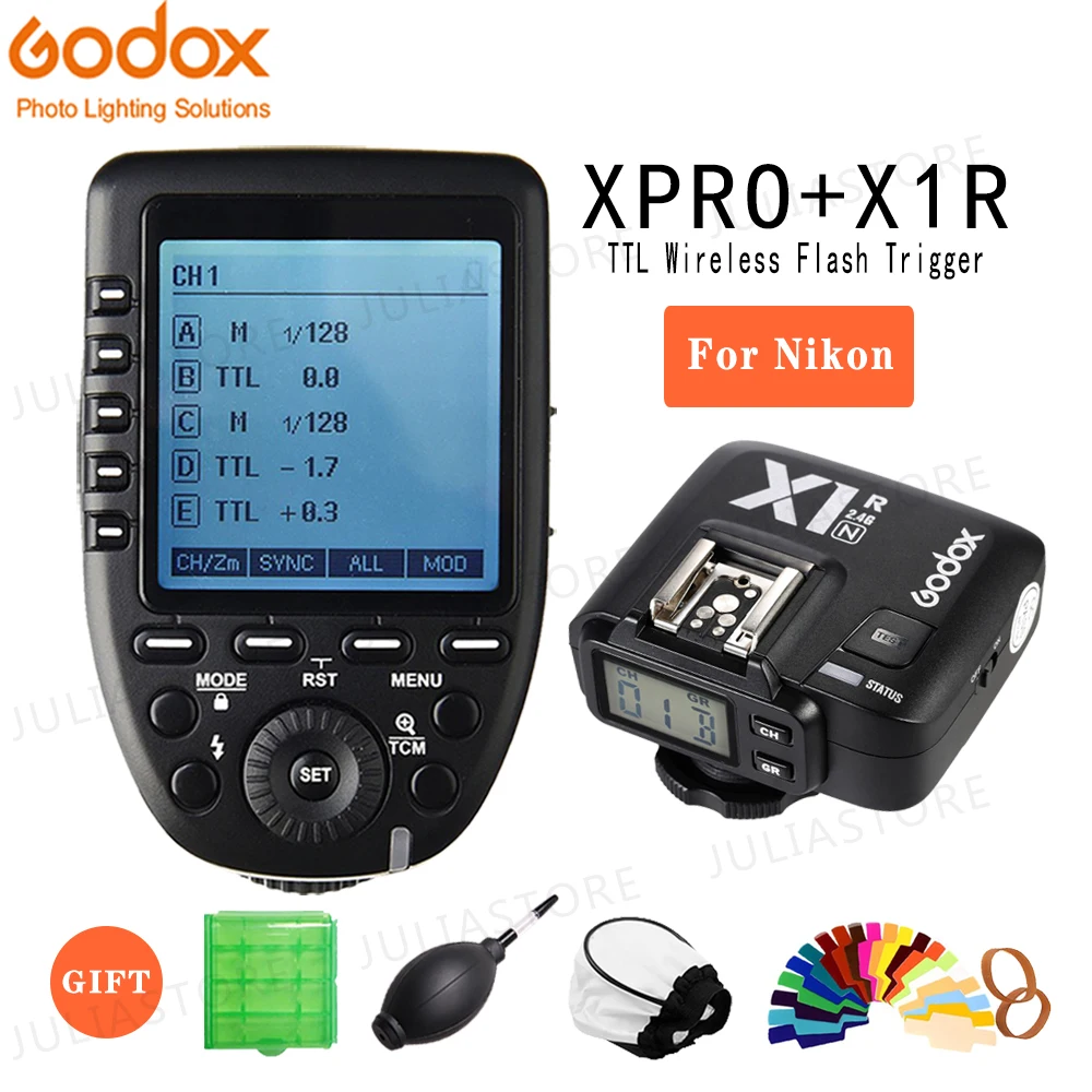 Godox Xpro-N i-ttl II 2,4G X система беспроводного управления дистанционным триггером с X1R-N приемником для вспышки Nikon
