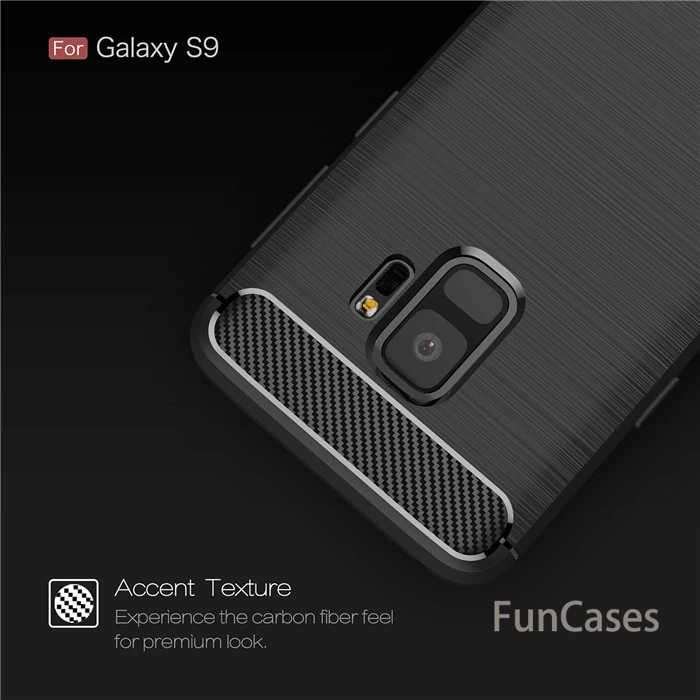 Для samsung Galaxy S6 край S7 S8 S9 plus Note 8 углеродного волокна Мягкий TPU чехол для A3 A5 A7 2017 J3 J5