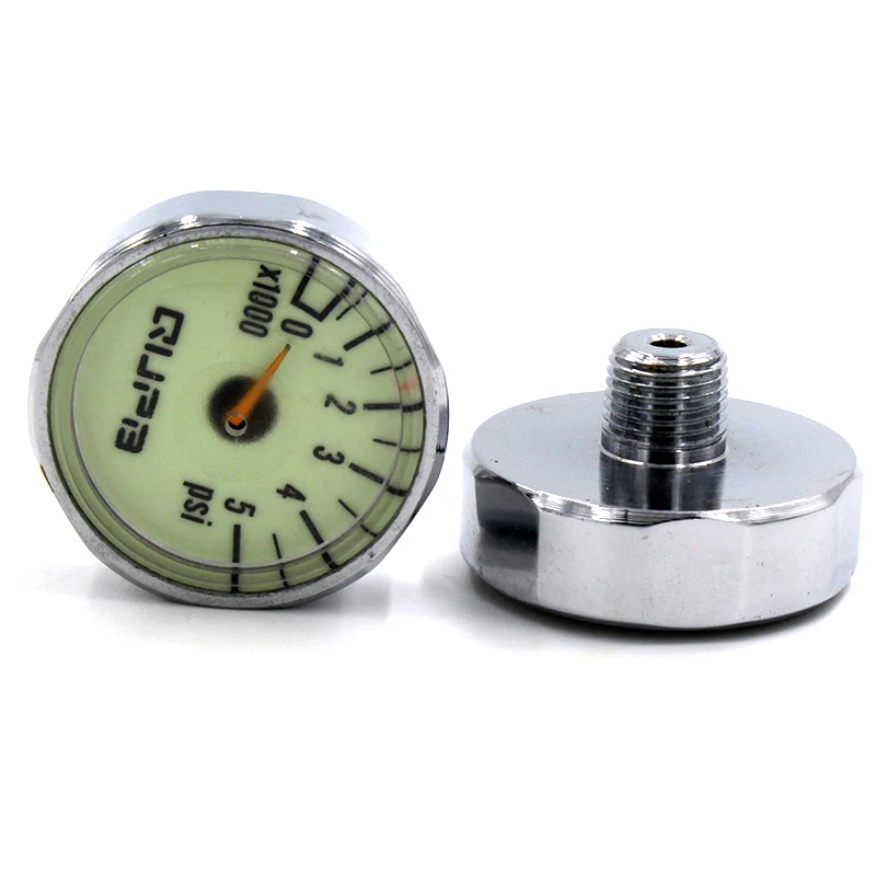 Пейнтбольный манометр QUPB PCP 32 мм светящийся Измеритель Высокого давления 5000psi с