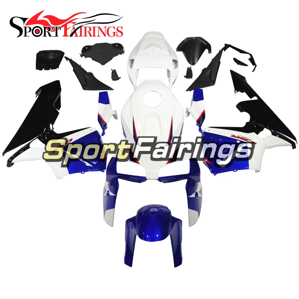 

Injection Fairings For Honda CBR600RR F5 05 06 2005 2006 ABS Plastic Motorcycle Fairing Kit Bodywork Cowlings White Blue Carene