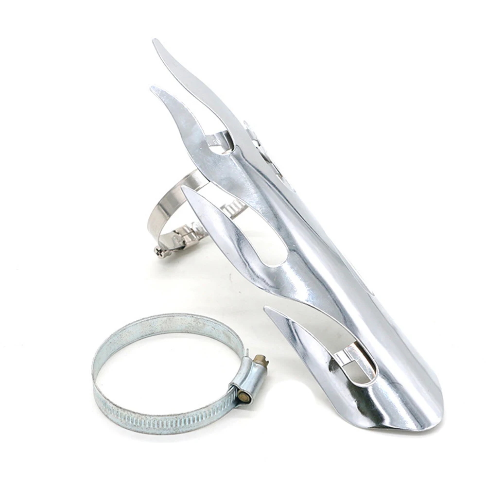 Черный/серебристый глушитель выхлопной трубы тепловая защита на пятке для Harley Dyna