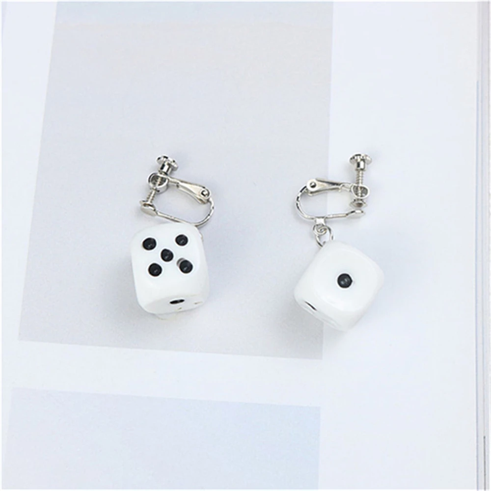 1 пара милые полимерные мини-кости Уникальные Эффектные серьги женские модные