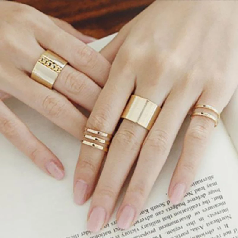 3 шт./компл. новые готические кольца для женщин Anillos Mujer Hombre модные украшения