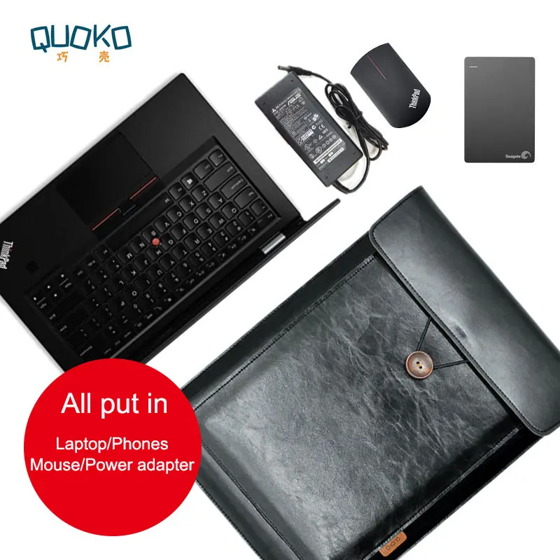 Двухслойная сумка для ноутбука высокой емкости чехол из микрофибры Thinkpad X1 carbon Yoga