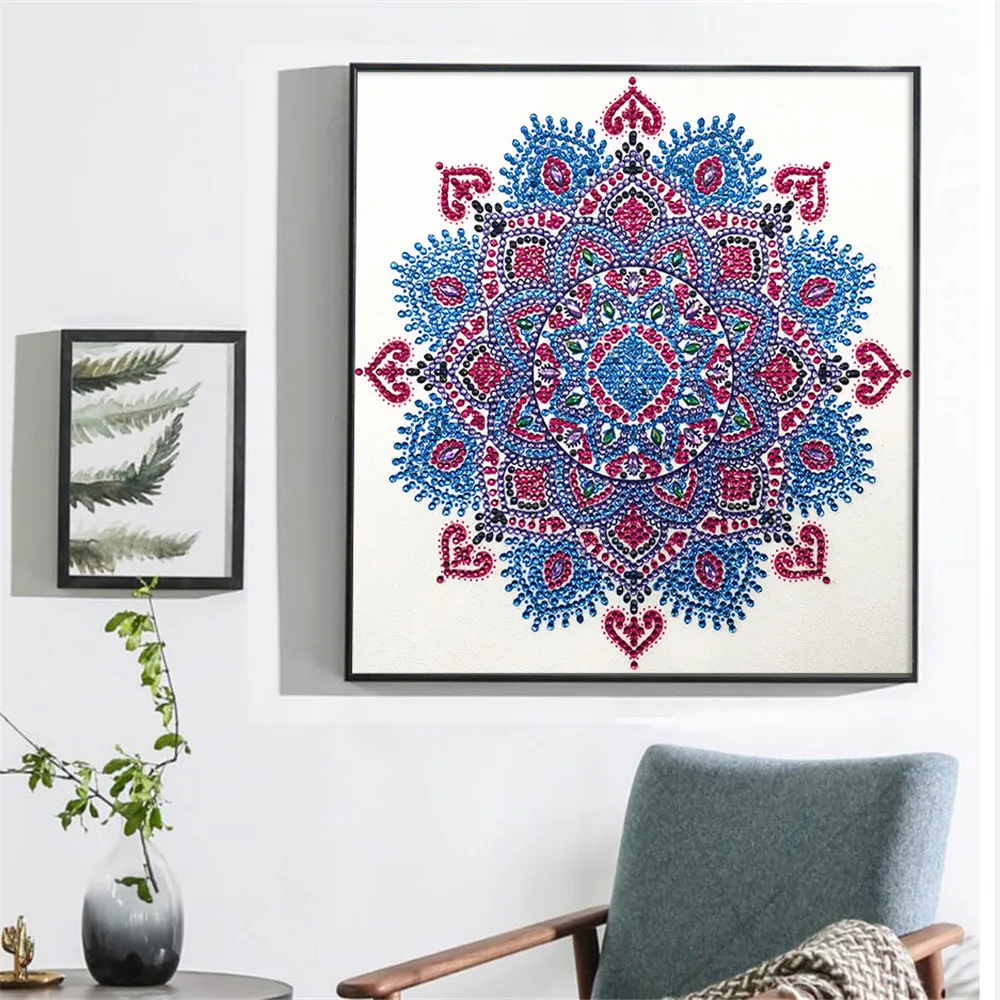 Special Shape Diamond Painting Mandala Flower Modern Pattern DIY 5D Part Drill Cross Stitch Kit Crystal Art