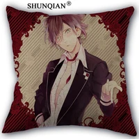 custom diabolik lovers pillowcase office wedding bedding couch vintage pillow casecover home decorative 45x45 one side