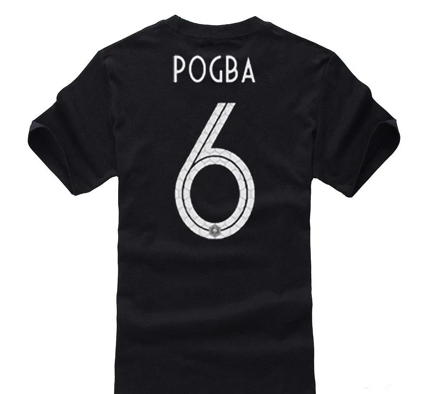 2018Wor1d чашка мода POGBA 6 футболка футболист Топ Футболка мужская 100% хлопок с круглым