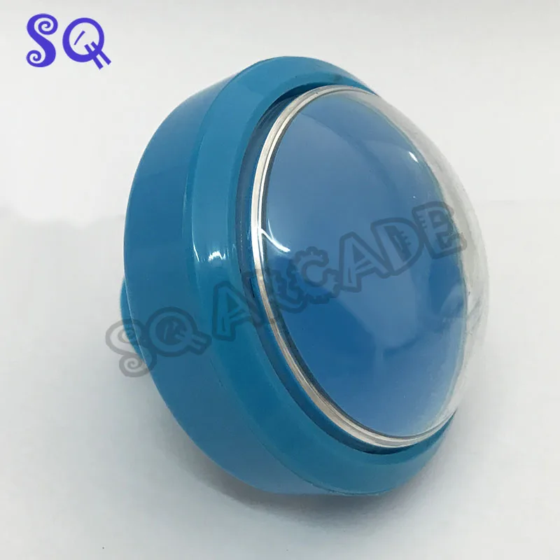 

5 Colors LED Light Lamp 60MM Big Dome Round Arcade Video Game Player Push Button Switch with switch leds