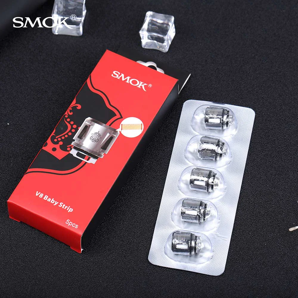 5 шт. Smok TFV8 Детские катушки головы M2 T8 T6 X4 Q2 запасные части для электронных сигареты катушка ядро для TFV8 ребенок зверь танк распылитель