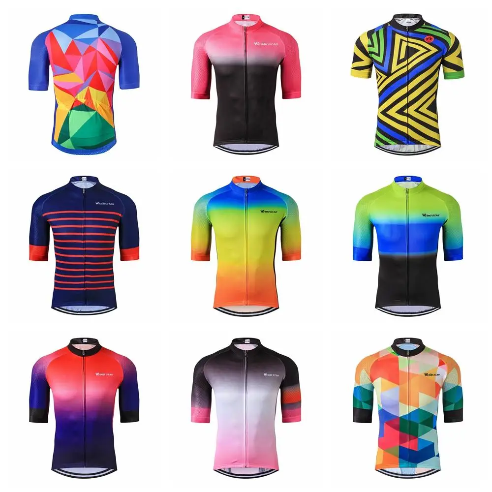 Weimostar Лето Велоспорт Джерси с коротким рукавом Мужская велосипедная одежда