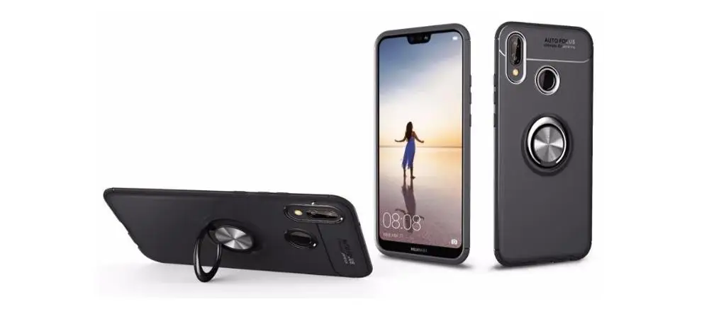 Для huawei P20 Lite/P20 Pro/P20 мягкое резиновое магнитное кольцо на палец TPU полная посылка