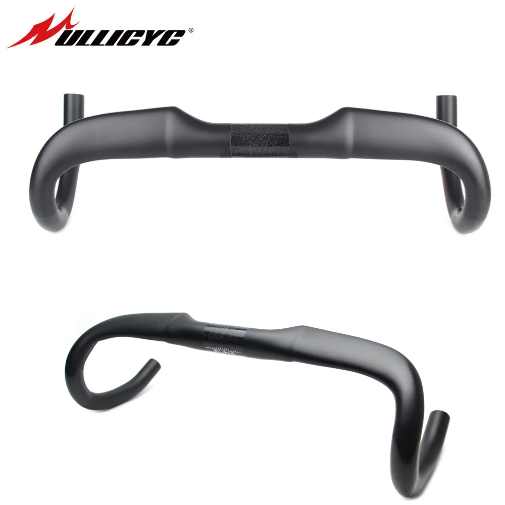 

ULLICYC Road Bicycle Racing Black Matte Full Carbon Handlebar Internal Cable Carbon Bike Handlebar 31.8*400/420/440mm WB369