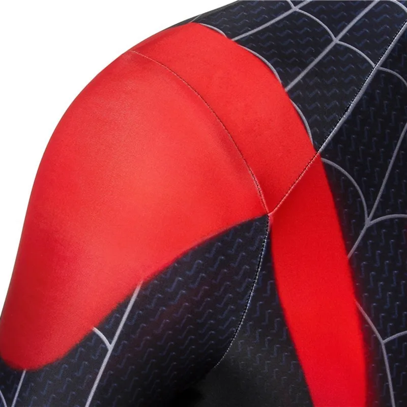 Человек-паук в костюм спайдермена Miles Morales Homecoming Питер Паркер Косплей Карнавал Человек-паук Хэллоуин Взрослый мужской