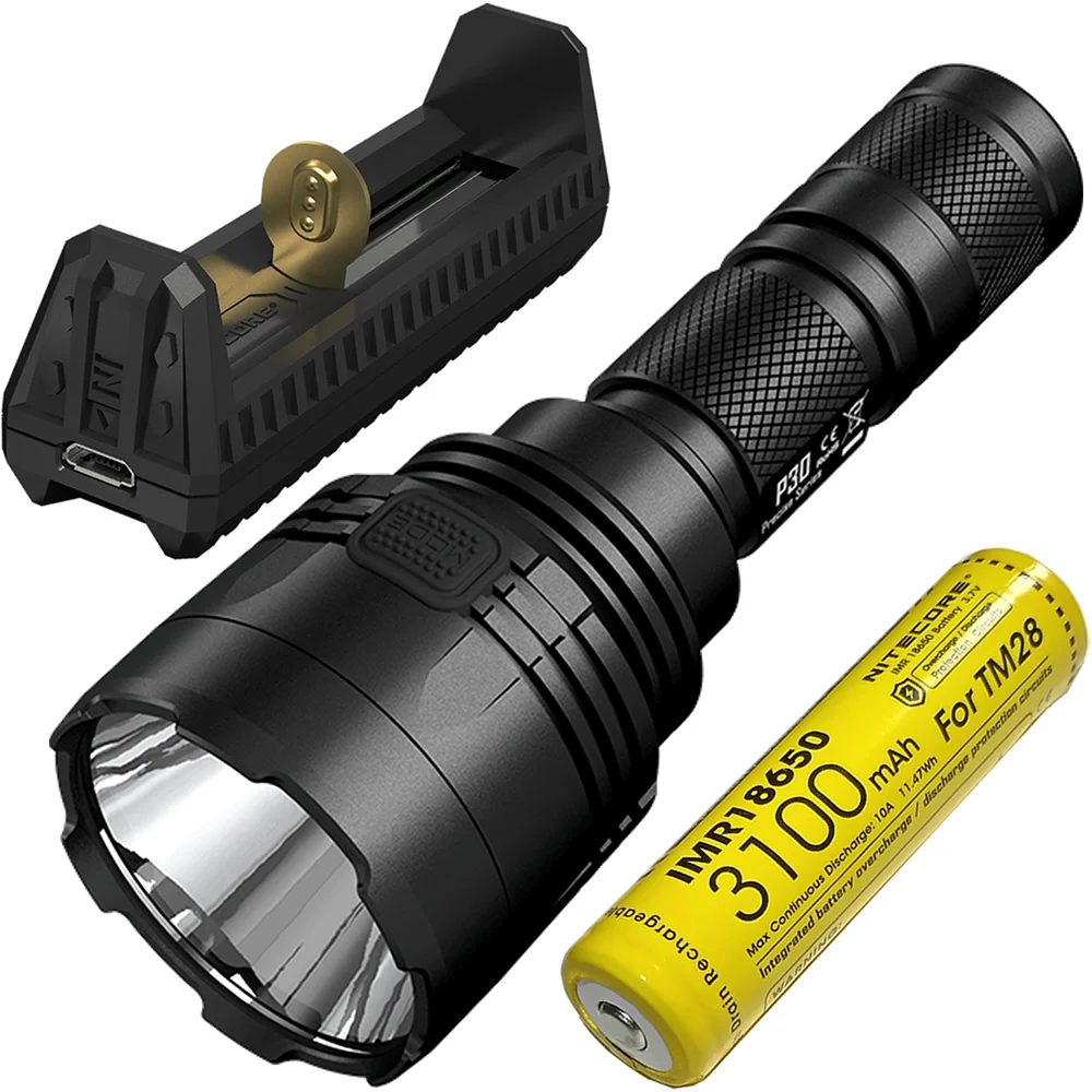 Новинка 2020 NITECORE P30 дальний тактический фонарик + IMR батарея зарядное устройство