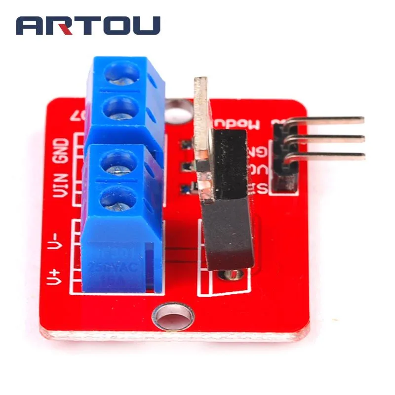0-24 в топ Mosfet Кнопка IRF520 драйвер MOS модуль для Arduino MCU ARM Raspberry pi | Электронные