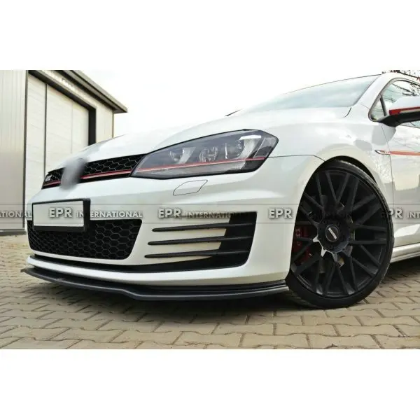 FRP передняя губа для VW GOLF 7,5(-) GTI тип A стекло волокно передняя губа(лицевая) Комплект кузова тюнинг для Golf 7,5 Racing