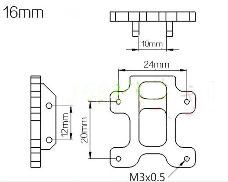 

20 Degree Tilt Landing Gear Fixed Base 16/20/25mm Tripod Connection Seat f RC FPV Quadcopter UAV Plant Protection DIY