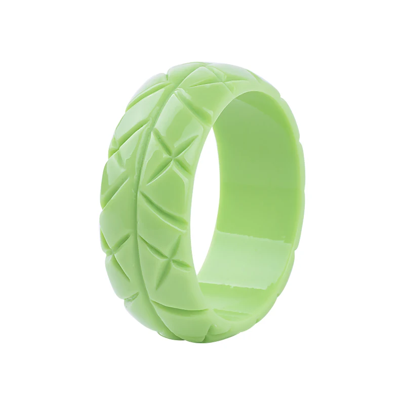 Винтажный красочный акриловый геометрический браслет из смолы с дизайнерскими