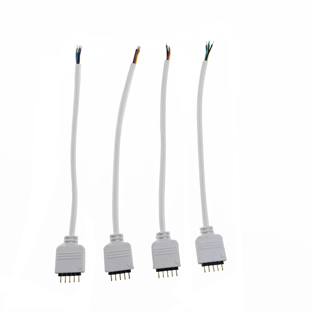 1 пара белый цвет 5Pin гнездовой разъем питания с кабелем 15 см светодиодные
