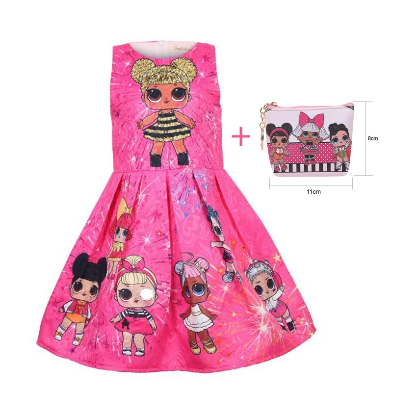 Children's toy dress big head doll bag children's clothing new skirt girls 4-9Y |