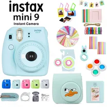 Fuji Fujifilm Instax Mini 9 мгновенная камера и набор аксессуаров, включая из искусственной кожи чехол/альбом/Фильтры для объектива/наклейки/фоторамки
