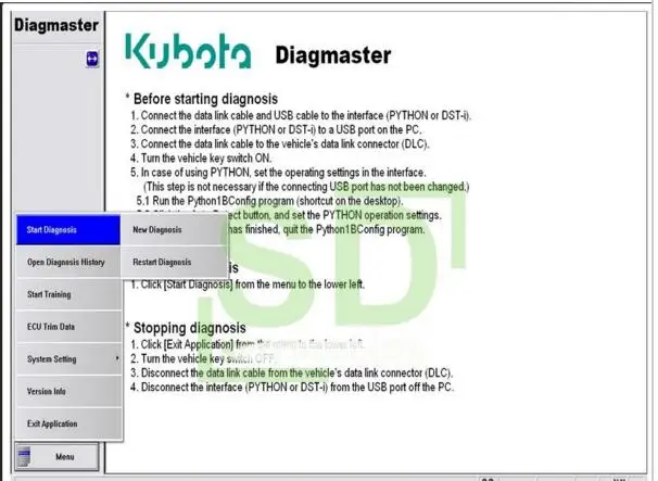 KUBOTA DIAGNOSTIC KIT (PYTHON) | Diagnostic Tools