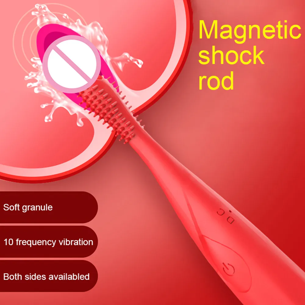 Силиконовый 10 скоростной вибратор с двойной головкой Вибрация точка G Вагина