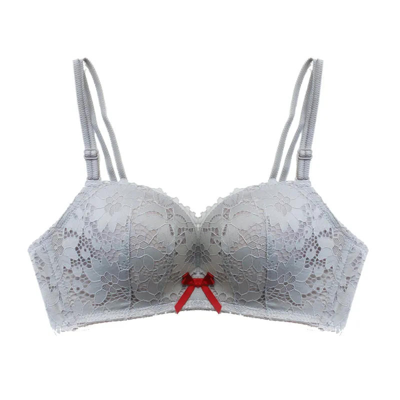 Women Push Up UnderWire Sexy Lace Bra Seamless Bras Girls Adjustment Small Chest Underwear 75A B Cup | Женская одежда